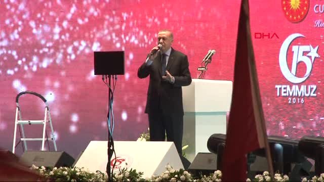 İstanbul Erdoğan 15 Temmuz Şehitler Köprüsündeki Anmada Konuştu