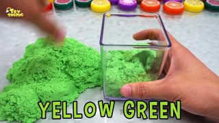 Learn Colors Kinetic Sand Rainbow Pyramid Baa Baa Black Sheep Nursery Rhymes Songs for Kids