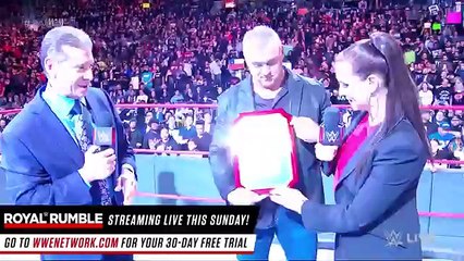 "Stone Cold" Steve Austin Stuns Shane and Mr. McMahon: Raw 25, Jan. 22, 2018