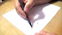How to Draw 3D Letter M - Drawing with pencil - By Vamos