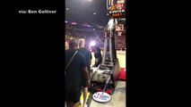 LeBron arrives at NBA Summer League, wearing Lakers shorts