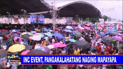 INC event, pangkalahatang naging mapayapa