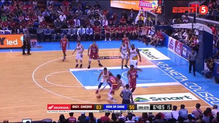 Ginebra vs Rain or Shine 3rd Qtr - Semifinals Game 1 - July 15, 2018 (PBA Com. Cup 2018)