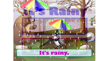 Its Rainy Song (Anglais Niveau 2 Leçon 08) CLIP - Météo en Chanson, Education Enfant