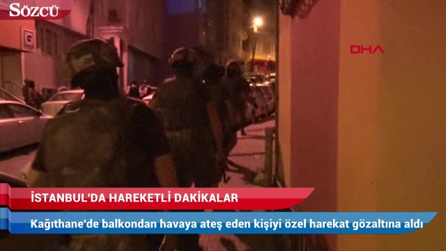 Kağıthane’de havaya ateş eden kişi gözaltına alındı