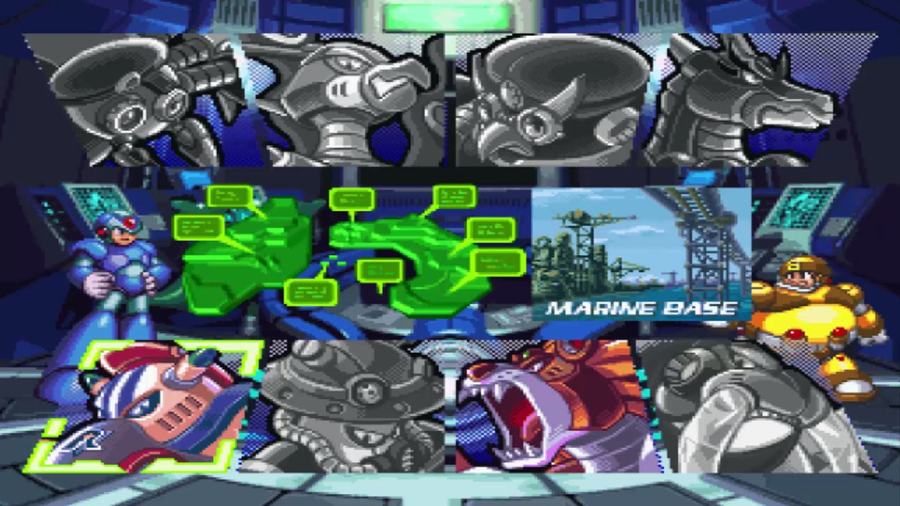 Mega Man X4 (Sega Saturn) - Jogando com X - Parte #8 - A Base Marinha