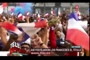 Así festejaron los franceses el título