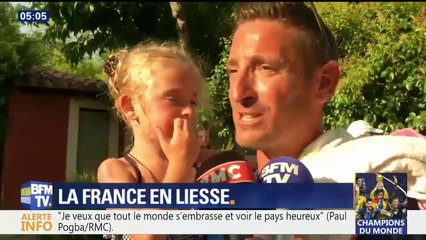 Il profite de la victoire de la France pour demander en mariage sa compagne
