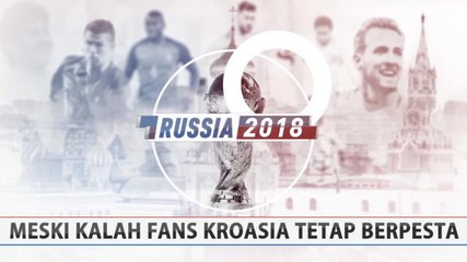 Meskipun Kalah Fans Kroasia Tetap Lanjutkan Pesta