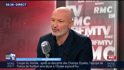 Victoire des Bleus: “Le sport est un vecteur d’union sacrée”, revendique Frank Lebœuf