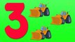 Bulldozers Numbers | Learn numbers from 1 to 5 | Number Songs For Children | 123 Numbers by Kids Tv