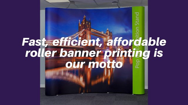Roller banner stands