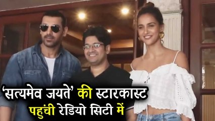 John Abraham, Aisha Sharma And Milap Zaveri At Radio City to Promote Satyamev Jayate