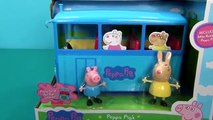Le bus de Peppa Pig. Un nouveau jouet autobus scolaire Peppa Pig. School-bus Peppa Pig