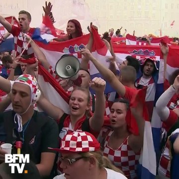Malgré leur défaite en finale, les Croates chantent à Zagreb