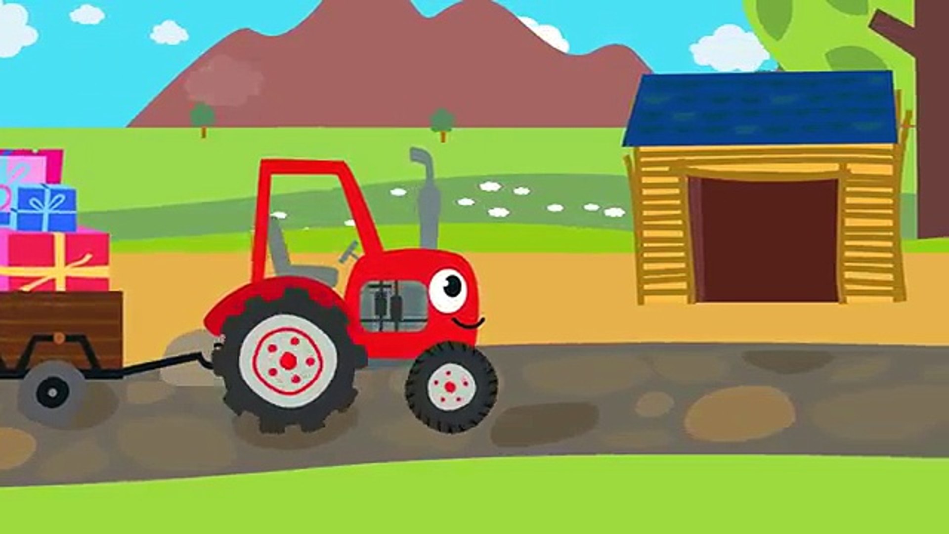 Про красный трактор. Красный трактор для детей. Трактор красный трактор для малышей. Красный трактор для малышей песенки.