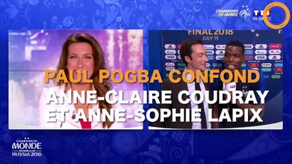 Quand Paul Pogba confond Anne-Claire Coudray et Anne-Sophie Lapix