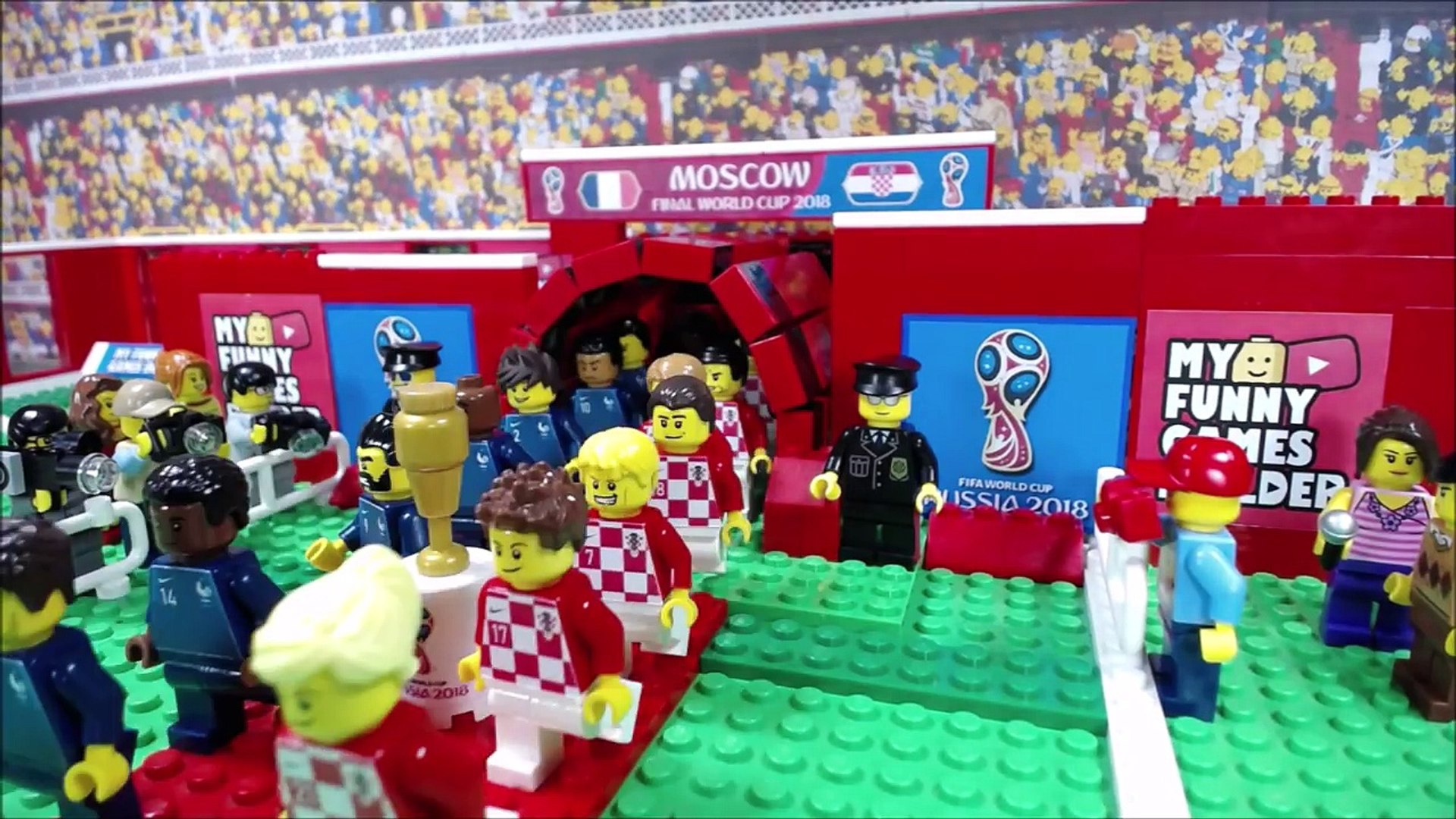 World Cup Final 2018 • France vs Croatia 4-2 Moscow 15/07/2018 Goals Highlights Lego Football Vidéo