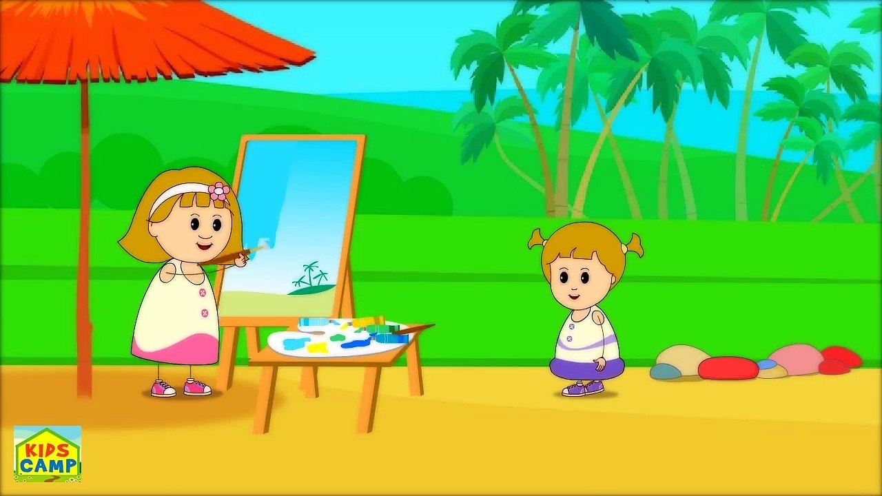 Learn Colors With Dancing Balls On Finger Family Song by KidsCamp