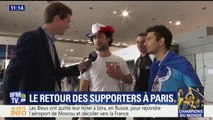 Victoire des Bleus: les supporters français déjà de retour en France