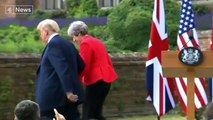 Trump’s UK visit ends in controversy ahead of Putin meeting