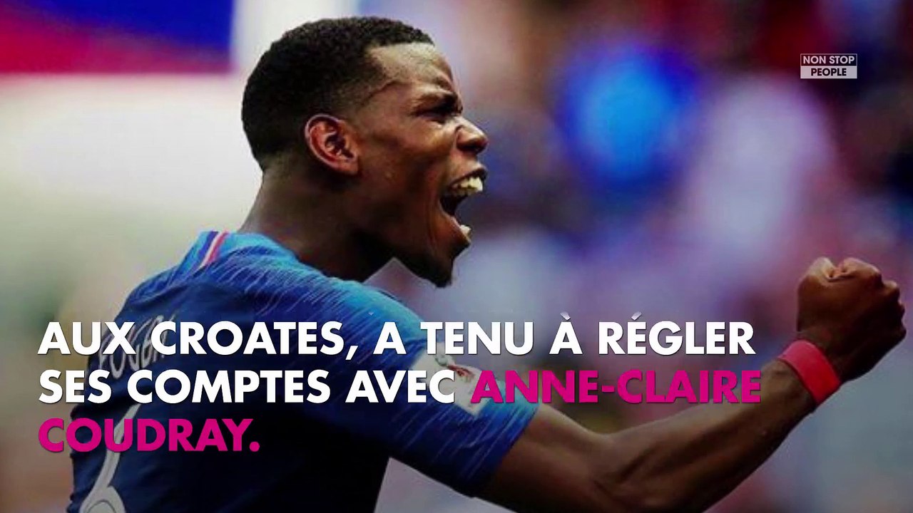 Paul Pogba tacle Anne-Claire Coudray en la prenant pour Anne-Sophie Lapix