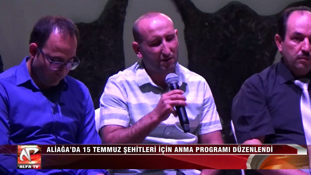 Aliağa’da 15 Temmuz Şehitleri İçin Anma Programı Düzenlendi