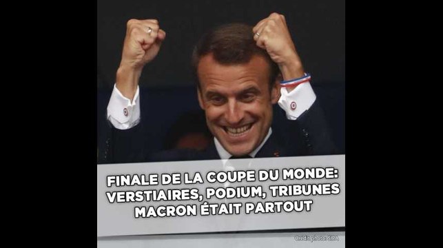 Coupe du monde 2018: Emmanuel Macron était partout lors de la finale