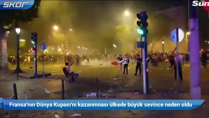 Fransa'nın Dünya Kupası'nı kazanmnası ülkede büyük sevince neden oldu