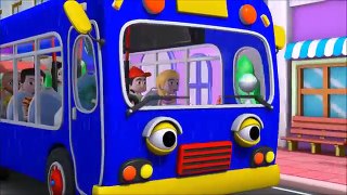 The Wheels on the Bus | Learning Colors Bus | Nursery Rhymes and Kids Songs 3D