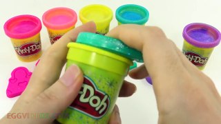 Play Doh Sparkle Compound Collection with Fashion Theme Molds Fun Creative for Kids Disney