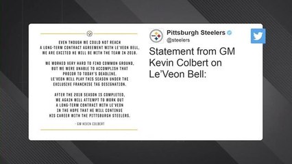 Steelers GM on Le'Veon Bell: Team will try to complete long-term deal 'after the 2018 season'