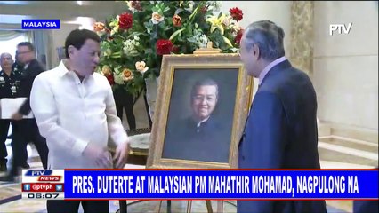 #SentroBalita: Pangulong #Duterte at Malaysian PM Mahathir Mohamad, nagpulong na