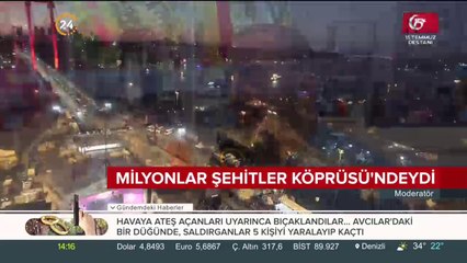 Dört koldan köprüye koştular