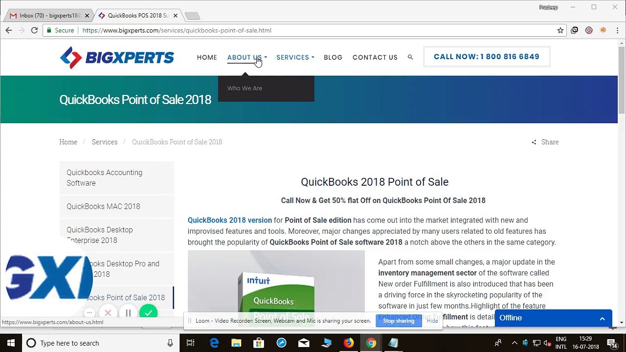 QuickBooks 2018 version for Point of Sale