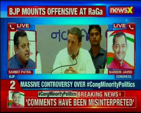 Congress minority cell chief sparks row; BJP mounts offensive at Rahul Gandhi