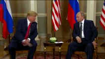 Trump Meets Putin In Helsinki, Shakes Hands