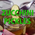 These REFRIGERATOR ZUCCHINI PICKLES are a fantastic way to use up that ever abundant late-summer zucchini. They are fun and easy to make and SO tasty!FULL REC