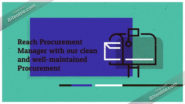 Procurement Manager Business Email List Providers