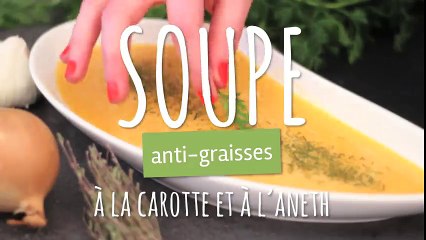 Soupe anti-graisse de carottes à l’aneth