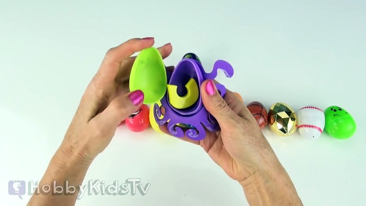 Learn a New Fruit! Spelling Word + TMNT Surprise Egg HobbyBabyTV