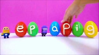 Peppa Pig Play Doh Surprise Egg Mickey Mouse Pluto Minions Peppa Pig Surprise Eggs
