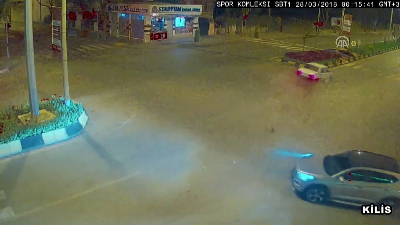 Trafik kazaları MOBESE kameralarında - GAZİANTEP