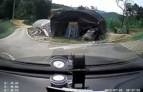 Il veut apprendre à sa femme à conduire... et fini sur le toit!