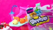 Shopkins Season 4 with 2 Surprise Blind Bags Ride and Race Num Noms on Go Go Cafe Playset