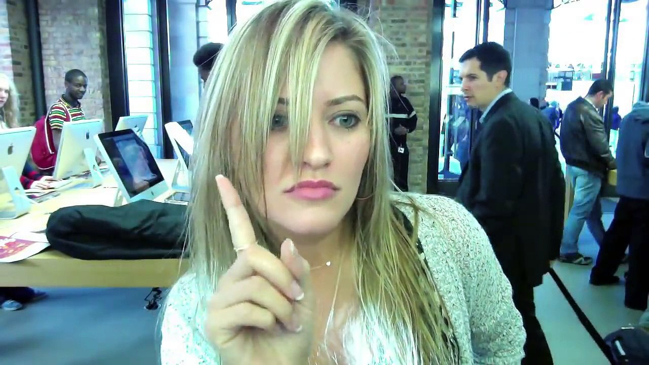 LONDON APPLE STORE DANCE!!!! BIGGEST APPLE STORE IN THE WORLD! | iJustine