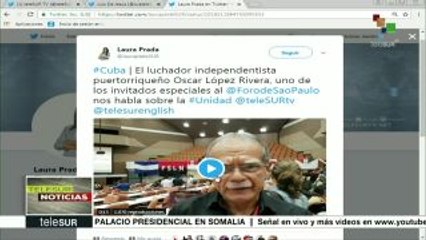 Exhorta soberanista Oscar López Rivera a la unidad de AL