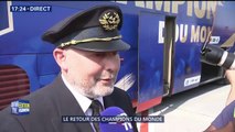 Il a eu le privilège de piloter l'avion qui a ramené les Bleus en France