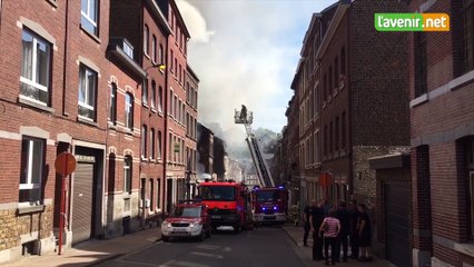 A Verviers, important incendie rue de Stembert