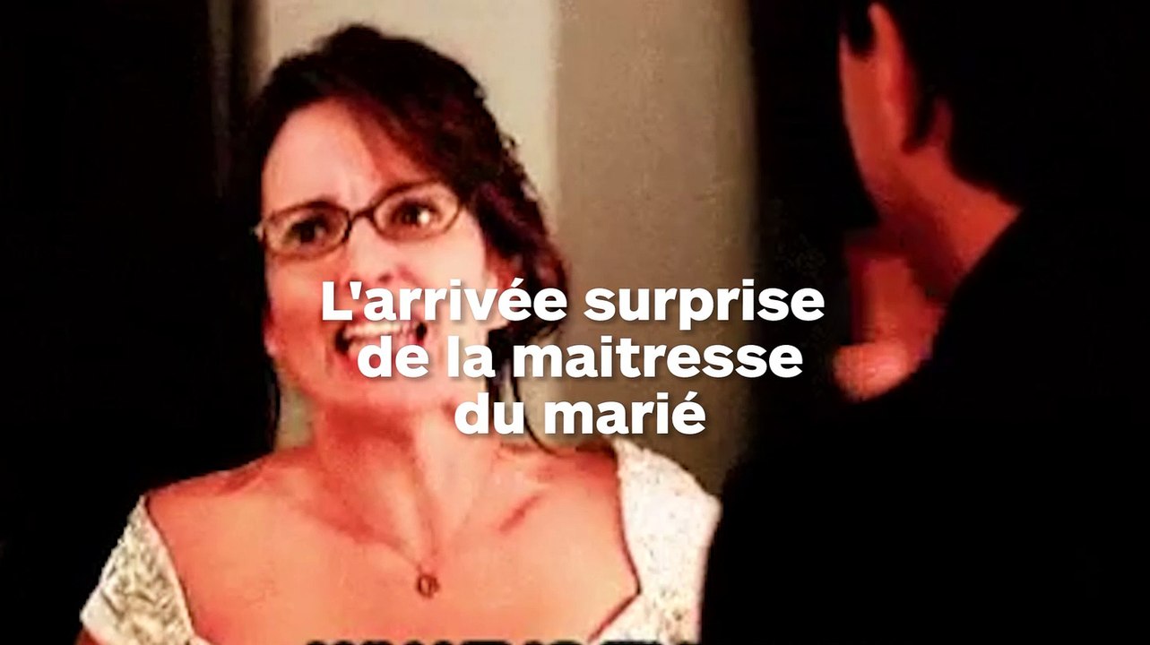 Sa maitresse arrive par surprise à son mariage en robe de mariée - Mdr
